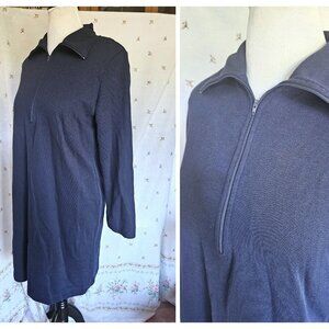 Size XL Vintage 1990s Weekenders Blue Zip Front Dress